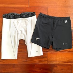 🔥Bundle🔥Nike Pro Athletic Fitness Compression Shorts Men’s Size Medium M